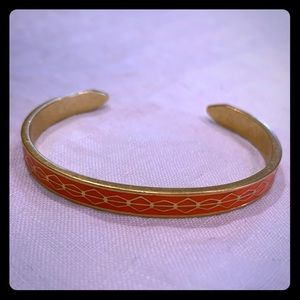 Stella and Dot Orange and Gold Cuff